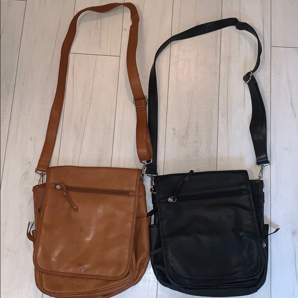VINTAGE set of two Wilson’s leather bags